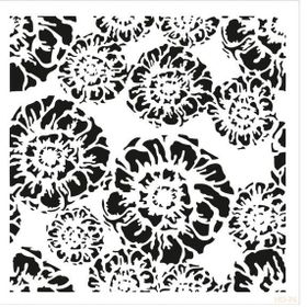 Cadence Home Decor HDM-74 Midi Stencil 25x25 cm Boyama Şablonu