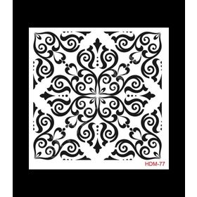 Cadence Home Decor HDM-77 Midi Stencil 25x25 cm Boyama Şablonu