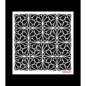 Cadence Home Decor HDM-87 Midi Stencil 25x25 cm Boyama Şablonu