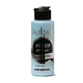 Cadence Hybrid Metalik Bebek Mavi 120 ml Akrilik Boya