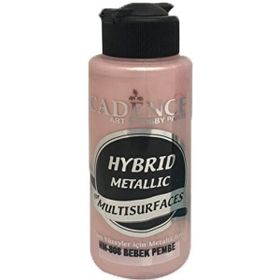 Cadence Hybrid Metalik Bebek Pembe 120 ml Akrilik Boya
