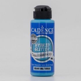 Cadence Hybrid Multisurface HSG-041 Turkuaz Simli 120 ml Akrilik Boya