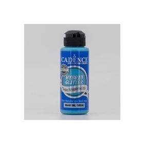 Cadence Hybrid Multisurface HSG-041 Turkuaz Simli 120 ml Akrilik Boya