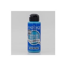 Cadence Hybrid Multisurface HSG-041 Turkuaz Simli 120 ml Akrilik Boya