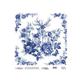 Cadence K-01 30x30 Dünya'nın Mavi Tonları Pirinç Dekopaj