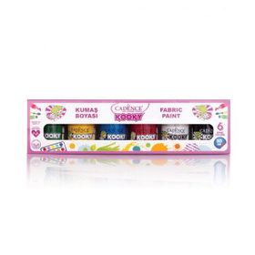Cadence Kooky 30 ml 6'lı Kumaş Boyası