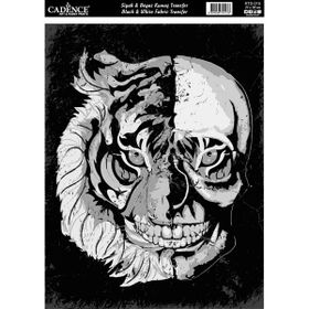Cadence KTS-015 Siyah-Beyaz Kumaş Transfer