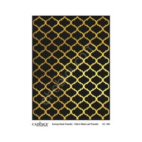 Cadence KV-03 Gümüş 30x42 Kumaş Varak Transfer