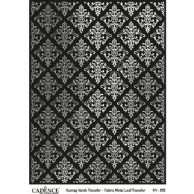 Cadence KV-05 Gümüş 30x42 Kumaş Varak Transfer