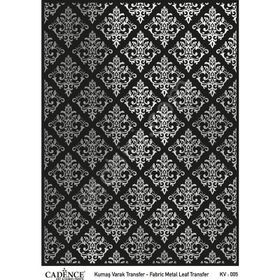 Cadence KV-05 Gümüş 30x42 Kumaş Varak Transfer