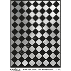Cadence KV-07 Gümüş 30x42 Kumaş Varak Transfer