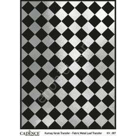 Cadence KV-07 Gümüş 30x42 Kumaş Varak Transfer