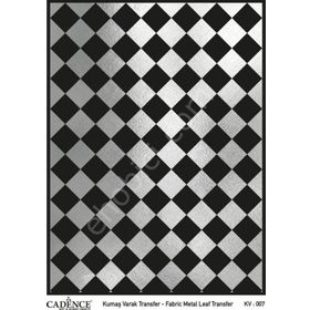 Cadence KV-07 Gümüş 30x42 Kumaş Varak Transfer