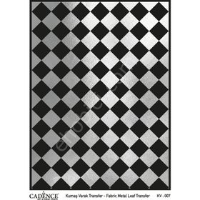 Cadence KV-07 Gümüş 30x42 Kumaş Varak Transfer