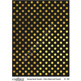 Cadence KV-09 Altın 30x42 Kumaş Varak Transfer