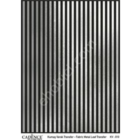 Cadence KV-10 Gümüş 30x42 Kumaş Varak Transfer