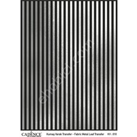 Cadence KV-10 Gümüş 30x42 Kumaş Varak Transfer