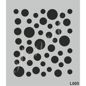 Cadence L003 21x25 cm Siyah Stencil Boyama Şablonu