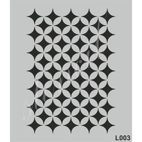 Cadence L003 21x25 cm Siyah Stencil Boyama Şablonu