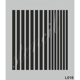 Cadence L016 21x25 cm Siyah Stencil Boyama Şablonu