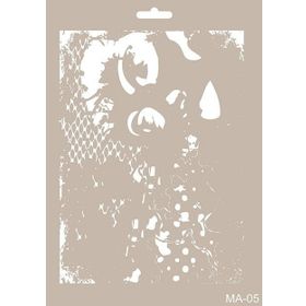 Cadence MA05 Mix Media 21x29 cm Stencil Şablon