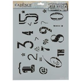 Cadence MA58 Mix Media 21x29 cm Stencil Şablon