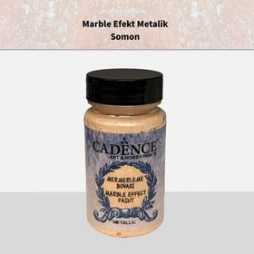 Cadence Marble Efekt 128 Somon 120 ml Metalik Boya