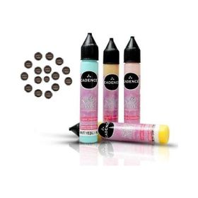 Cadence Metalik Antik Kahve Renkli İnciler Boyutlu 25ml Kahverengi Boncuk Boya