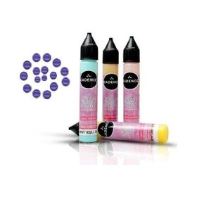 Cadence Metalik Mor Renkli İnciler Boyutlu 25ml Boncuk Boya