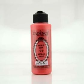 Cadence Metalik sedefli Boya 120ml Kırmızı