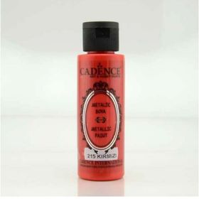 Cadence Metalik Sedefli Boya 70ml Kırmızı