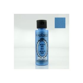 Cadence Metalik Sedefli Boya 70ml Mavi