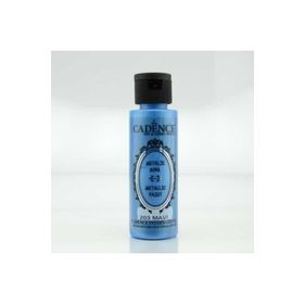 Cadence Metalik Sedefli Boya 70ml Mavi