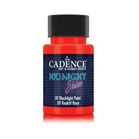 Cadence MS-05 Turuncu Kırmızı 50 ml Midnight Shine UV Reaktif Boya