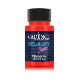 Cadence MS-05 Turuncu Kırmızı 50 ml Midnight Shine UV Reaktif Boya