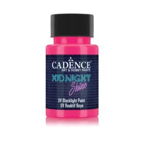 Cadence MS-07 Pembe 50 ml Midnight Shine UV Reaktif Boya