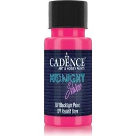 Cadence MS-07 Pembe 50 ml Midnight Shine UV Reaktif Boya