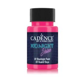 Cadence MS-07 Pembe 50 ml Midnight Shine UV Reaktif Boya