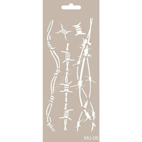 Cadence MU06 10x25 cm Mix Media Stencil Şablon