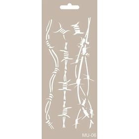 Cadence MU06 10x25 cm Mix Media Stencil Şablon