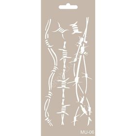 Cadence MU06 10x25 cm Mix Media Stencil Şablon