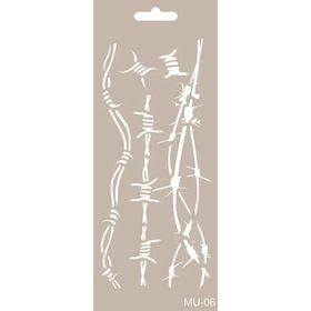 Cadence MU06 10x25 cm Mix Media Stencil Şablon