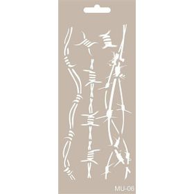 Cadence MU06 10x25 cm Mix Media Stencil Şablon