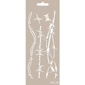 Cadence MU06 10x25 cm Mix Media Stencil Şablon