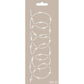 Cadence MU07 10x25 cm Mix Media Stencil Şablon