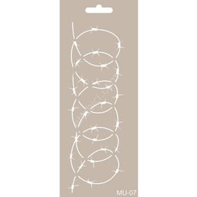 Cadence MU07 10x25 cm Mix Media Stencil Şablon