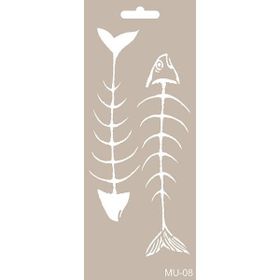 Cadence MU08 10x25 cm Mix Media Stencil Şablon