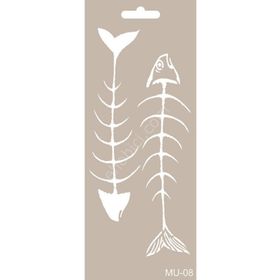 Cadence MU08 10x25 cm Mix Media Stencil Şablon