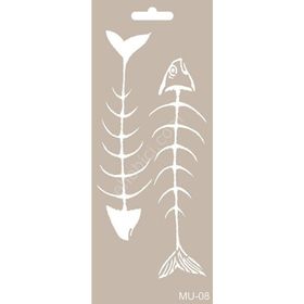 Cadence MU08 10x25 cm Mix Media Stencil Şablon