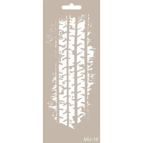 Cadence MU16 10x25 cm Mix Media Stencil Şablon